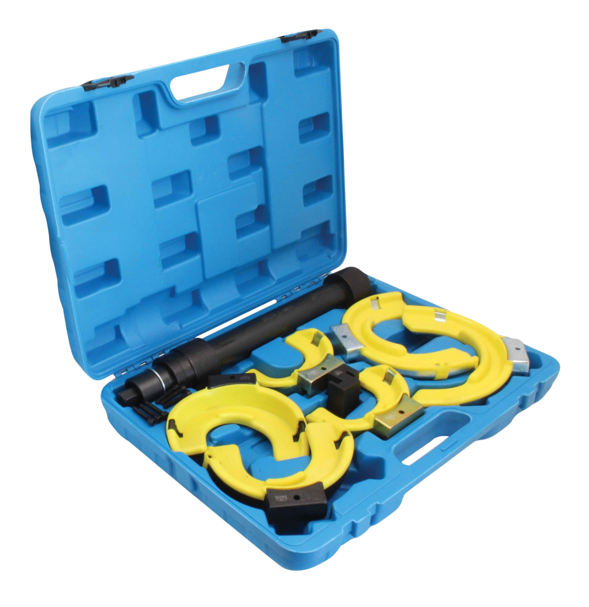 Ściągacz do sprężyn zawieszenia mc pherson z nakładkami Satra